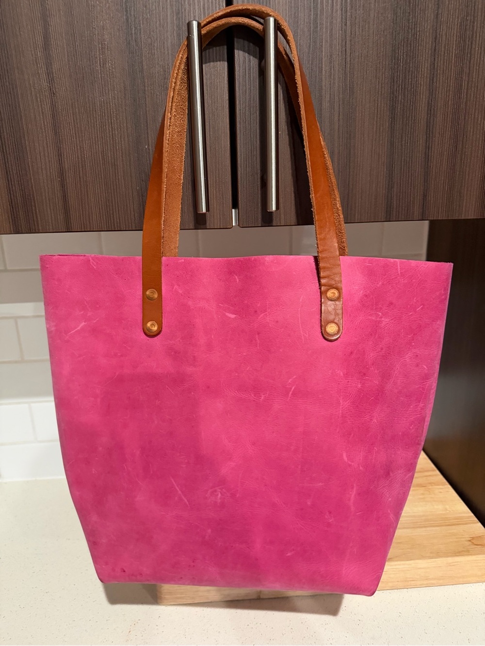 KMM & Co Pink leather tote - Picture 12 of 12